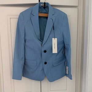 Calvin Klein Boys Blue Suit Blazer Size 8 NWT